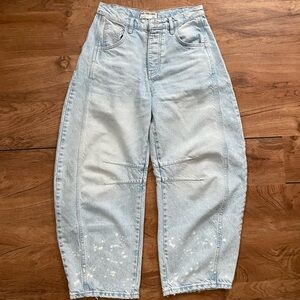 We the Free Good Luck Mid-rise Barrel Jeans